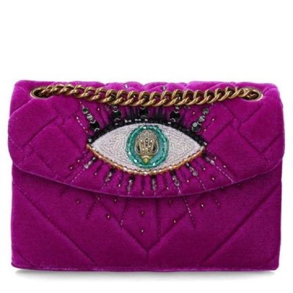 Kurt Geiger Bags Kurt Geiger Londonkensington Mini Velvet Eye